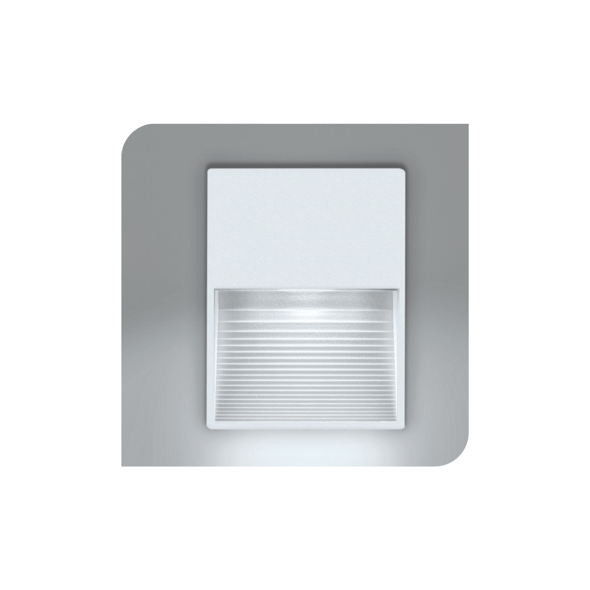 Luminaria De Cortesia 2W Para Exterior, Policarbonato Blanco - Wattko